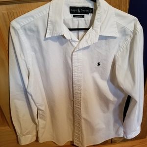 White Ralph Lauren Button Down